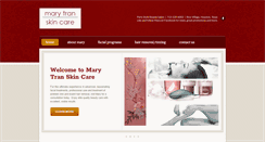 Desktop Screenshot of marytranskincare.com